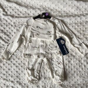 Gerber White and Green Kids Matching Set